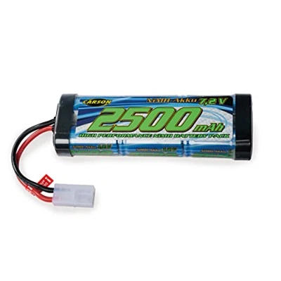 Image of Carson 500608222 7.2 V/2500 mAh NiMH Race Battery TAM, Rechargeable, with Tamiya Plug, Pack for RC Car, Replacement Remote Controlled Vehicle, Model Making