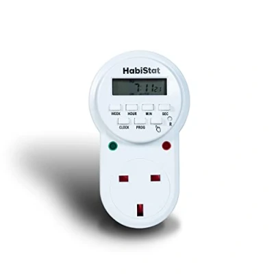Image of HabiStat Digital Seconds Timer Control Reptile Heating &amp; Lighting Schedule 8 Programmable Events Compatible With Humidifier Rainmaker Accessories