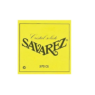 Image of Savarez Saite für Klassik Gitarre Alliance Cristal 570 CS High tension, gelb, Nylon, versilbert umsponnen