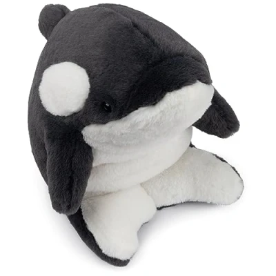 Image of GUND Flynn Orca Whale Plush, Premium Stuffed Animal for Ages 1 and Up, Black/White, 10