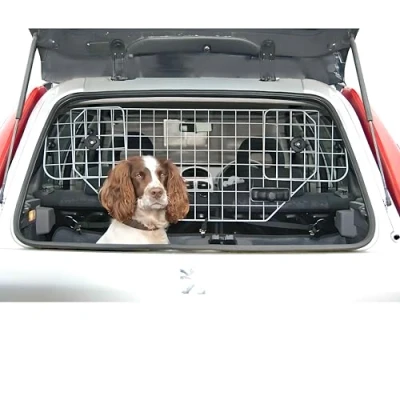 Image of Speedwellstar Dog Guard Car Universal 3kg Ex Strong Fixings Travel Mesh Grill Pet Safety Barrier Adjustable Heavy Duty Headrest