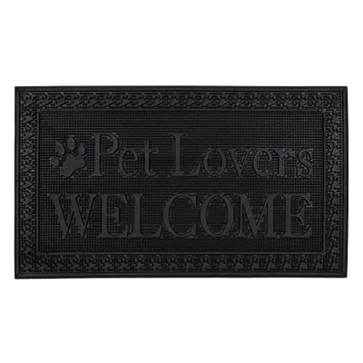 Image of JVL Fauna Lovers Scraper Rubber Pin Doormat, 40x70cm