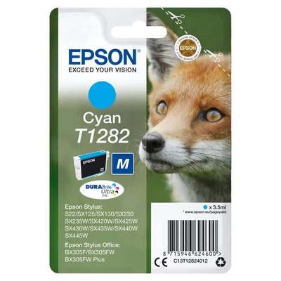 Image of Epson Fox Singlepack Cyan T1282 DURABrite Ultra Ink