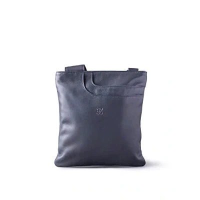Image of Women&#039;s Allerdale Soft Real Leather Cross Body Pocket Bag in Navy
