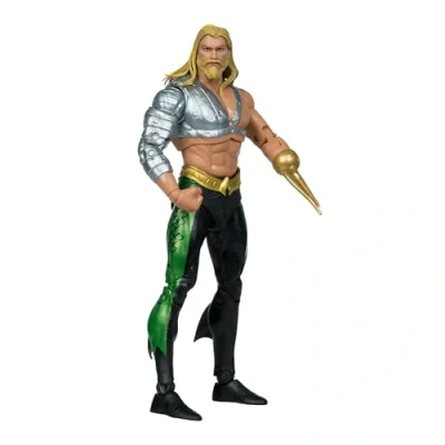 Image of McFarlane Toys DC Multiverse Aquaman 18 cm Action Figure Justice League Build A Series Collectible