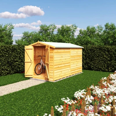 Image of Shire Dip Treated Overlap Sheds Double Door No Windows 10x6 D/D