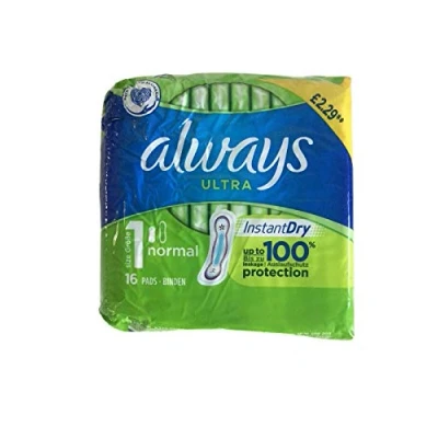 Image of Always Ultra Normal Size 1 Sanitary Towels (16 Pads)