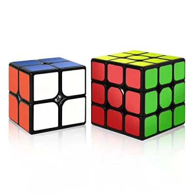 Image of ROXENDA Speed Cube Set, 2X2 3X3 Original Fast with Instruction (Original)