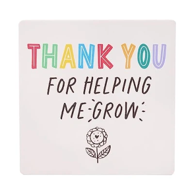 Image of Thank you/Helping me Grow Coaster Teacher You Gifts End of Term Gift 7107