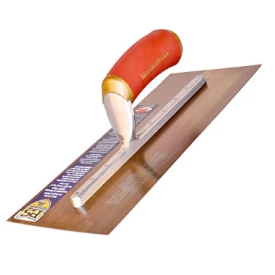 Image of Marshalltown MPB13GSD 13x5 inch Gold Stainless Steel Plasterers Trowel