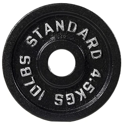 Image of Signature Fitness BalanceFrom Cast Iron Plate Weight for Strength Training and Weightlifting, Olympic Size, 2 Inch Center, 25LB Single