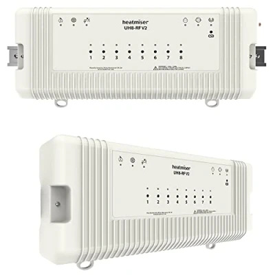 Image of Heatmiser Wiring Centre UH8 RF 8 Zone Wireless 230v for Water Underfloor Heating Kits Multi or Central Radiators Manifold Actuators.