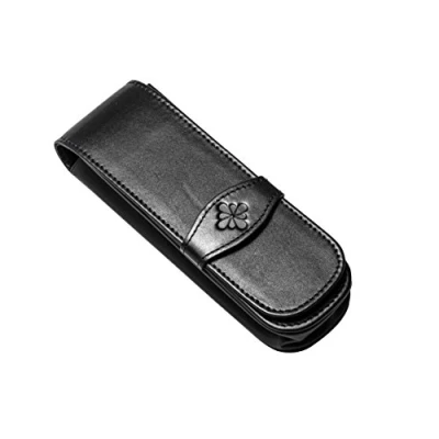 Image of Diplomat D41000002 Leather Double Pen Case Black