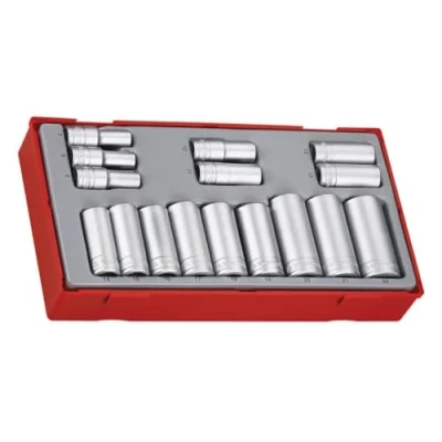 Image of Teng Tools 3/8&quot; Drive/Drive Deep Socket Set Tool Control System TT3816