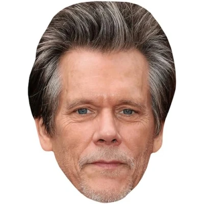 Image of Kevin Bacon (Grey Hair) Celebrity Mask, Flat Card Face, Fancy Dress Mask