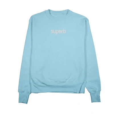 Image of Superb Oversize Hexaline WoMens sweatshirt Blue Size Medium