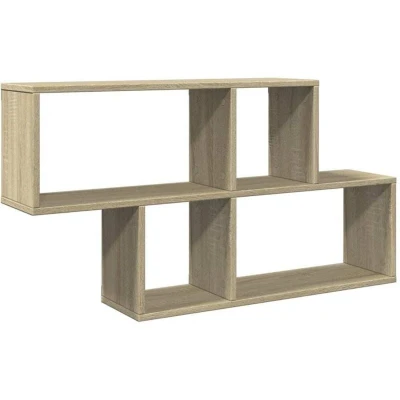 Image of vidaXL Wall Shelf Sonoma Oak 100x20x53 cm Engineered Wood