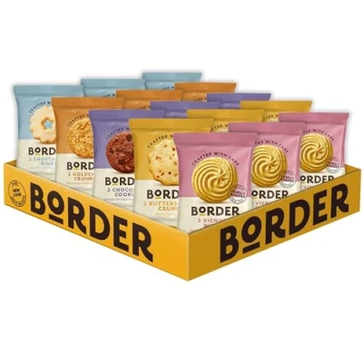 Image of Borders Biscuits Variety Bundle Hamper Set of 30 (3 Packs 5 Different Varieties, 2 Per Pack, Individually Wrapped) (15 Total)
