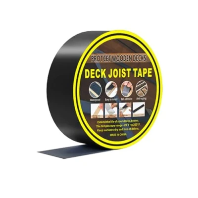 Image of Butyl Joist Tape Sealing Waterproof Flashing Self Adhesive Deck for Wood Beams Roof Repair (4cm x 15m)