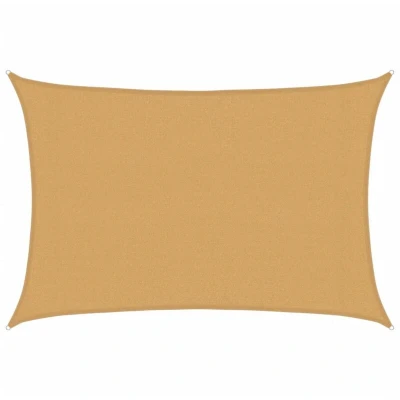 Image of vidaXL Sunshade Sail 160 g/m² Rectangular Sand 3x4 m HDPE