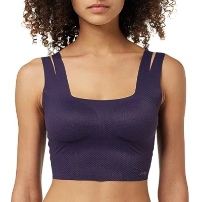 Image of Sloggi Women&#039;s Zero Feel Flow Top Bustier, Blueberry, S