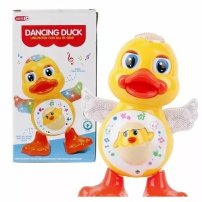 Image of SDMAX Dancing Duck Toy For Kid, Flashing Light, Singing Musical Toy, Attractive Colour, LED Lightweight, Easy To Carry, Delicate And Smooth Texture