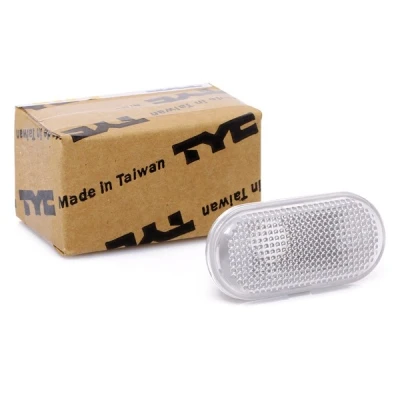 Image of 2160AX000, 26160AX000, 26160AX001, 26160AX00A Turn Signal TYC 18 0529 01 2 white lateral installation without bulb holder NISSAN: NP300 Navara Pickup