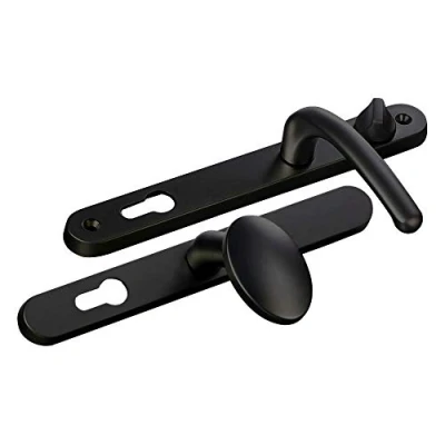 Image of FAB &amp; FIX Balmoral 92/62 Lever/Pad Snib UPVC Furniture Black
