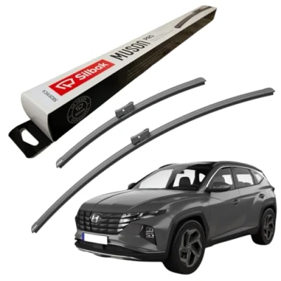 Image of Silbak Windscreen Wipers, fits for HYUNDAI TUCSON (09/2020 ONWARDS) Front Wiper Blades, 650mm/400mm