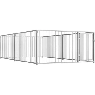Image of vidaXL Outdoor Dog Kennel 200x400x100 cm