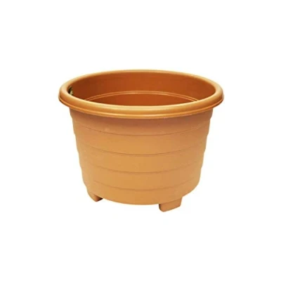 Image of ( x2 ) Grosvenor 100340012 Round Planter 39cm Terracotta