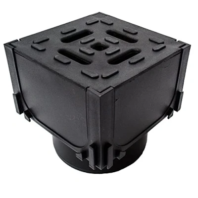 Image of ACO HexDrain Corner Unit Plastic Grating Vertical Outlet