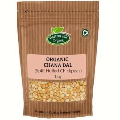 Image of Organic Chana Dal (Split Hulled Chickpeas) 1kg by Hatton Hill Versatile, and Flavorful