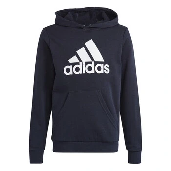 Image of adidas Unisex Kids Big Logo Essentials Cotton Hoodie, legend ink/white, 7 8 Years