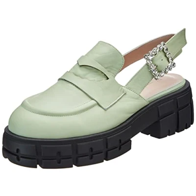 Image of L37 HANDMADE SHOES Women&#039;s More Than This Sandal, Green, 10 UK