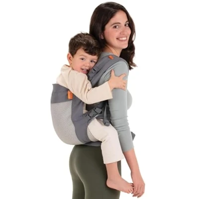 Image of Beco Toddler Carrier with Extra Wide Seat 100% Polyester 3D Performance Mesh Carrying Backpack Style and Front Carry Lightweight &amp; Breathable Child Sling 20 60 lbs