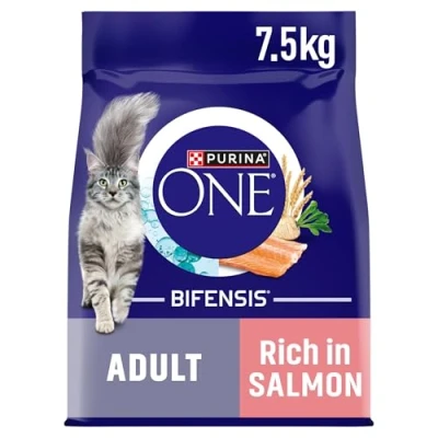 Image of PURINA ONE Salmon Dry Cat Food 7.5kg