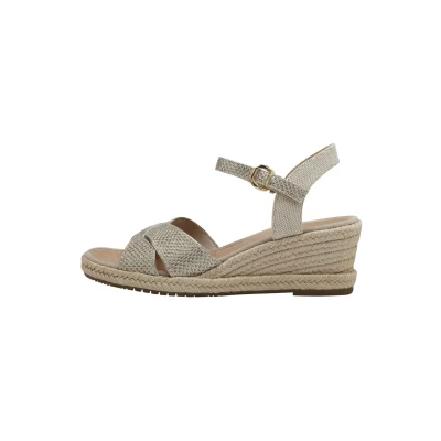 Image of Tamaris Espadrilles, Women&#039;s, Size: 37, Lt gold glam shoes