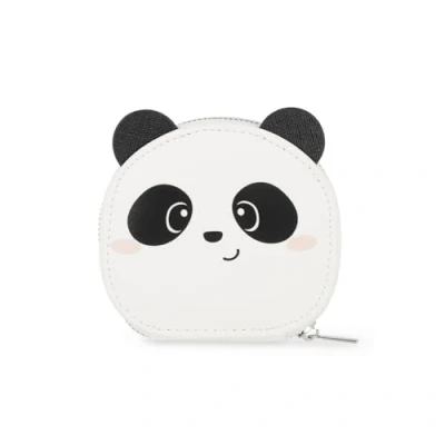Image of Legami Manicure Kit But First Nails!, Scissors, Nail Clippers, File, Cuticle Pusher for and Pedicure, Pocket Portable Set, Great Travel, Home Use, Panda