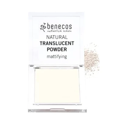 Image of Benecos Natural Cosmetics Translucent Powder Fixed Matte Transparent Talkfree Vegan
