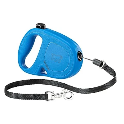 Image of Extendable Leash for Medium Dogs FLIPPY ONE cord S, Retractable 4,5 m, max 12 kg, Blue