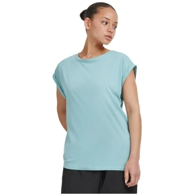 Image of Urban Classics Extended Shoulder Basic Tshirt, Women&#039;s, Size: Medium, Bluemint