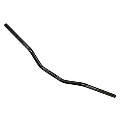 Image of Motorcycle Black Drag Handlebars 22mm 7/8 inch for Roadsters, Street Bikes, Bobbers, Choppers, Brat Bikes and Streetfighters Universal Fitment
