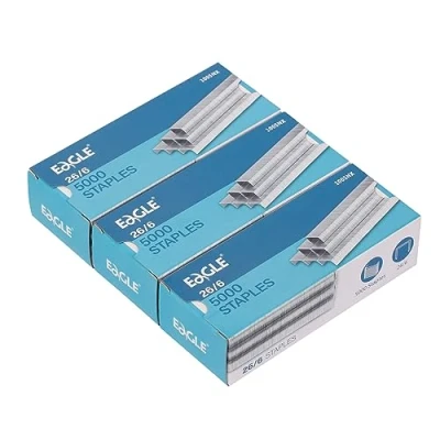 Image of #26/6 Standard Staples 1/4&quot; Leg Length, 15000Count Compatible with Most Staplers for Office, School, and Home