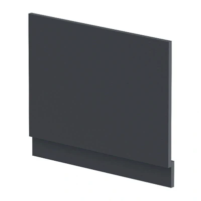 Image of nuie BPR1411 Modern Bathroom Straight Bath End Panel and Plinth, 560 x 680 36mm, Satin Anthracite