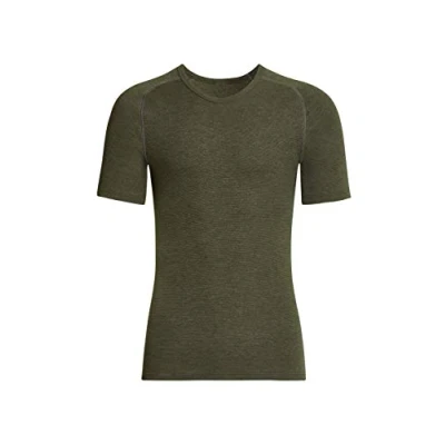 Image of con ta Thermal Short Sleeve T Shirt Natural Cotton Undershirt Underwear for Men Size 5/M 10/4XL, Olive melange, L