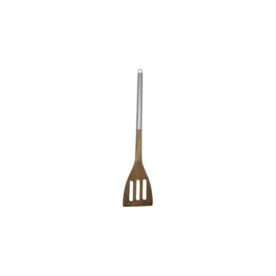 Image of Fackelmann Nature Acacia Slot Palette Wood and Stainless Steel. 35.5 x 7.4 1.5 cm. 1 unit.