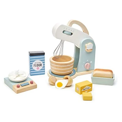 Image of Tenderleaf Toys Pretend Play Kitchen Accessories: Fun &amp; Educational And Roleplay For Children (Baking Mixer)