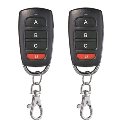 Image of 2pcs Universal Replacement Garage Door Electric Gate Cloning Remote Control Key Fob 433Mhz
