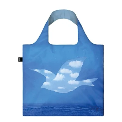 Image of LOQI Museum Rene Margritte the Promise Reusable Shopping Bag,Blue